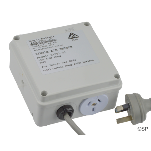 Spa Airswitch - single - with 10-20-30 minute Auto Off & premium air sensor