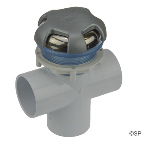 CMP 2"  Diverter Valve - Crown Top - Stainless Steel / Silver